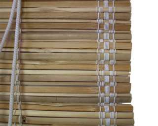   72 Bamboo Wide Flat Stick Slat Window Roll Up Blind Shade  