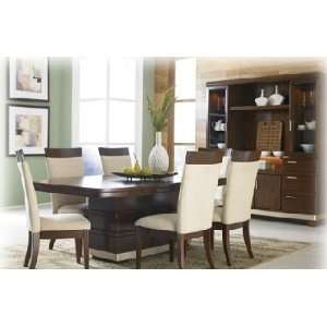 Transitional Ciara Warm Brown Dining Table Set Wisconsin 