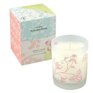  Thymes Poured Aromatic Candle, Kimono Rose Beauty