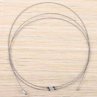 50p 1mm Wholesale Steel Wire Cable Choker Necklace 18L  