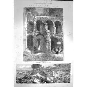  1872 Rome Palace Caesars Jewish Catacombs Tomb Scipios 