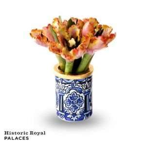  Hrp Tulips Floral Enamel Box