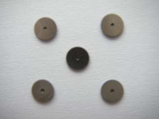 AS 2066 lot of 5 watch movement parts minute wheels  