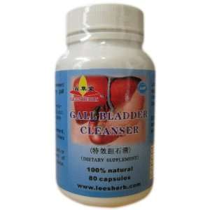 Lees Chinese Herbs Gall Bladder Cleanser   100% Natural 80 Capsules 