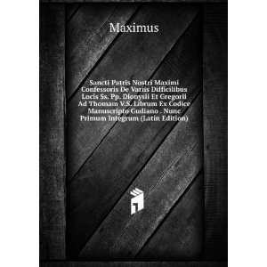   Gudiano . Nunc Primum Integrum (Latin Edition) Maximus Books