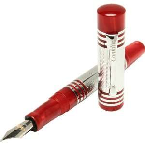  Conklin Antique Cherry Red Broad Point Fountain Pen 