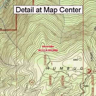 USGS Topographic Quadrangle Map   Westville, California (Folded 