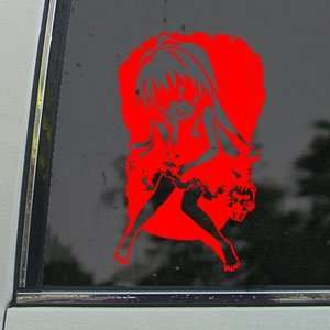  Toradora Red Decal Aisaka Taiga Truck Window Red Sticker 
