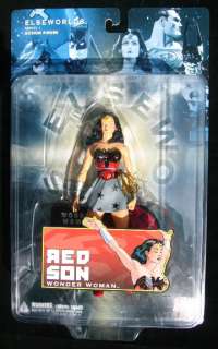 2005 DC DIRECT ELSEWORLDS SERIES 1 RED SON WONDER WOMAN  