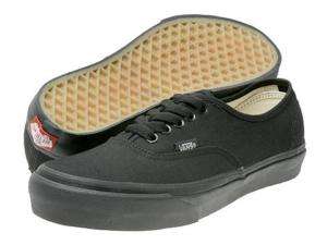 NEW VANS AUTHENTIC ALL BLACK CANVAS MENS SHOES ALL SIZE  