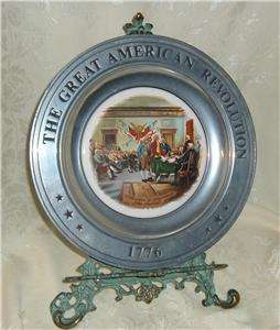 1975 CANTON OHIO DECLARATION OF INDEPENDENCE PLATE  