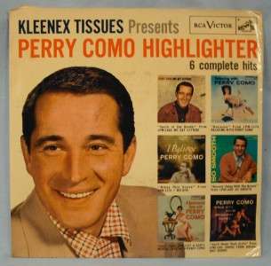 Vintage Lot of 5 PERRY COMO 45 RPM Records PROMO (O)  