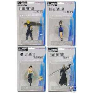  Final Fantasy VII X: 4 Figure Statue Set of 4: Toys 