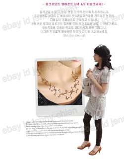 Japan Korea New Style Hollow 7 Stars Necklace    No26  
