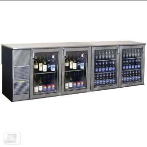    XSH(RRLL) 108 Glass Door Two Zone Back Bar Cooler: Kitchen & Dining