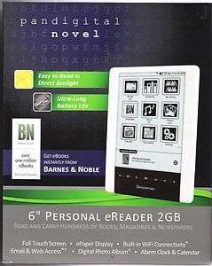   Pandigital 6 inch eReader Tablet 800X600 2GB FAST US Shipper bundle