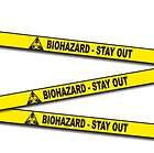 New 50 of Biohazard Stay Out Barricade Tape   Prank Adult Gift 