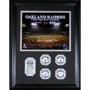   Oakland Raiders 3 Time Super Bowl Champs Photomint