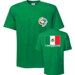  Mexico 2009 World Baseball Classic Flag T Shirt Sports 