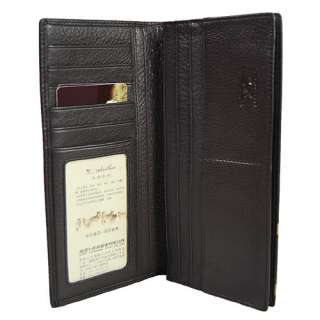 New Mens&Womens &Couples Long Wallet Genuine Leather  