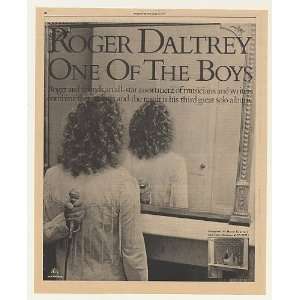  1977 Roger Daltrey One Of The Boys MCA Records Print Ad 