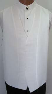 Tuxedo Fullback Vest Black & White Choose your Size!!  