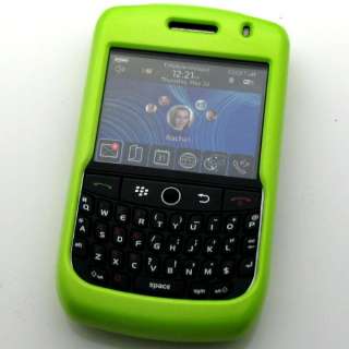FOR BLACKBERRY CURVE 8900 NEON GREEN HARD CASE COVER NC  
