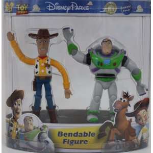   Parks Pixar/Toy Story Woody and Buzz Bendable Figures Toys & Games