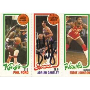  Adrien Dantley Autographed Trading Card: Everything Else