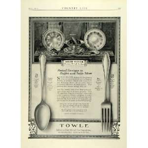 com 1924 Ad Towle Sterling Silver Period Silverware Louis XIV Regency 