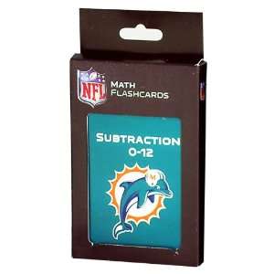 NFL Miami Dolphins Subtraction Flash Cards: Sports 