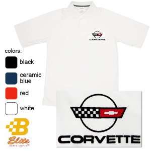Elite Designs BDC4EP109  BLU S C4 Corvette Embroidered Mens 