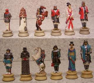 Chess Set Pieces Japanese Samurai NIB  