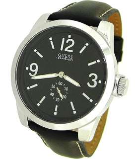 GUESS LEATHER STRAP 100M MENS WATCH U95196G1  