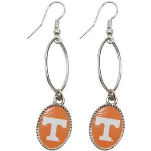  NCAA Tennessee Volunteers Silvertone Dangle Earrings 