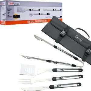  Best Quality Top Chef Stainless Steel BBQ Set   5 Pieces 