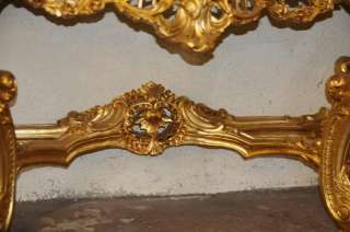 Pair French Rococo Gilt Console Tables Mirrors Architectural  