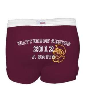 Watterson Senior Shorts: Custom Junior Fit Soffe Cheer Shorts:  