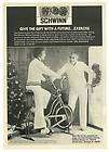 1978 Schwinn Deluxe Exerciser bicycle photo print ad
