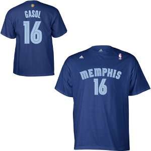  adidas Memphis Grizzlies Pau Gasol Gametime Player T Shirt 