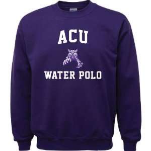   Wildcats Purple Water Polo Arch Crewneck Sweatshirt