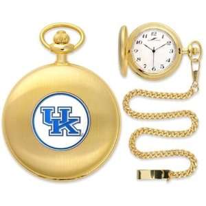    Kentucky Wildcats UK NCAA Gold Pocket Watch