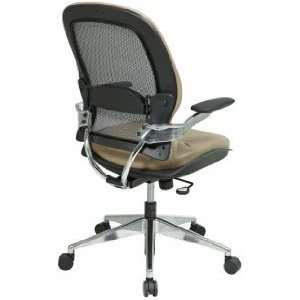  Charcoal Matrix Back With Taupe Leather Seat Task Chair 