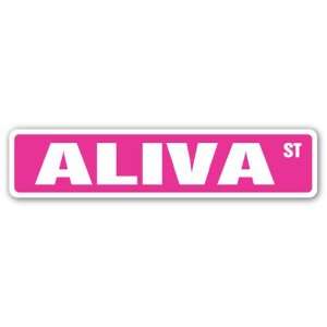  ALIVA Street Sign name kids childrens room door bedroom 