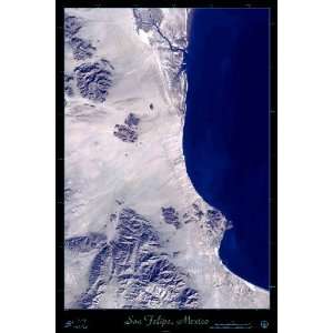 San Felipe, Baja California, Mexico Satellite Print/map/poster: 24x36 