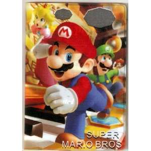   Bros ~ Mario Luigi Princess Peach in Video Game Sparkly Passport Cover