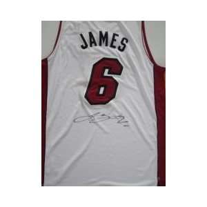  UDA LEBRON JAMES SIGNED MIAMI JERSEY: Sports & Outdoors