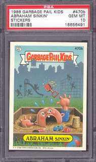 Garbage Pail Kids #470b Abraham Sinkin PSA 10 pop 1 *29  