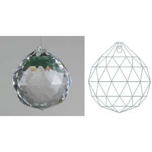  50mm 30% Lead Crystal Ball Prism   1.97 Clear Suncatcher 