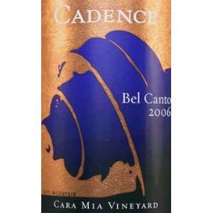   Bel Canto Cara Mia Vineyard Red Mountain 750ml Grocery & Gourmet Food